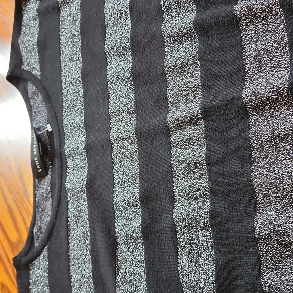 Lane Bryant Stripes Sweater with Rouched Sides - Picture 2 of 7